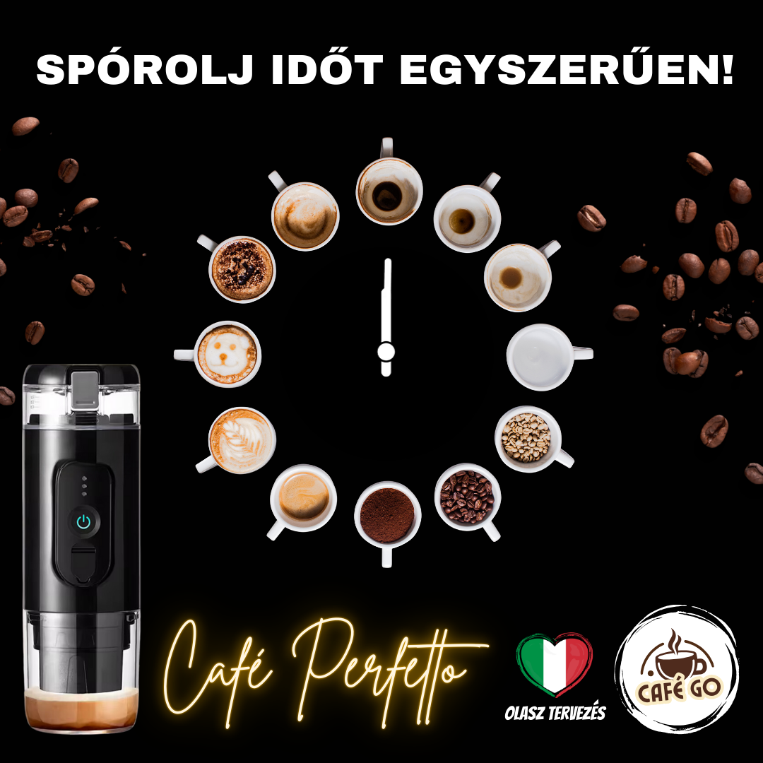 Café Perfetto - Automata Hordozható Kávéfőző Olaszországból
